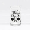'Les Chums' glass
