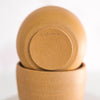 White stoneware tumbler