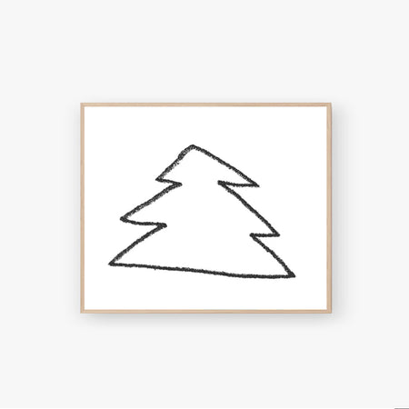 Risograph poster 'White Fir'
