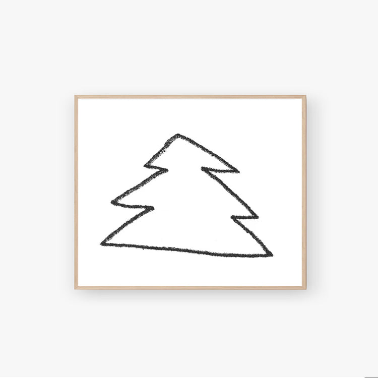 Risograph poster 'White Fir'