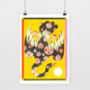 Risograph poster 'Sing'