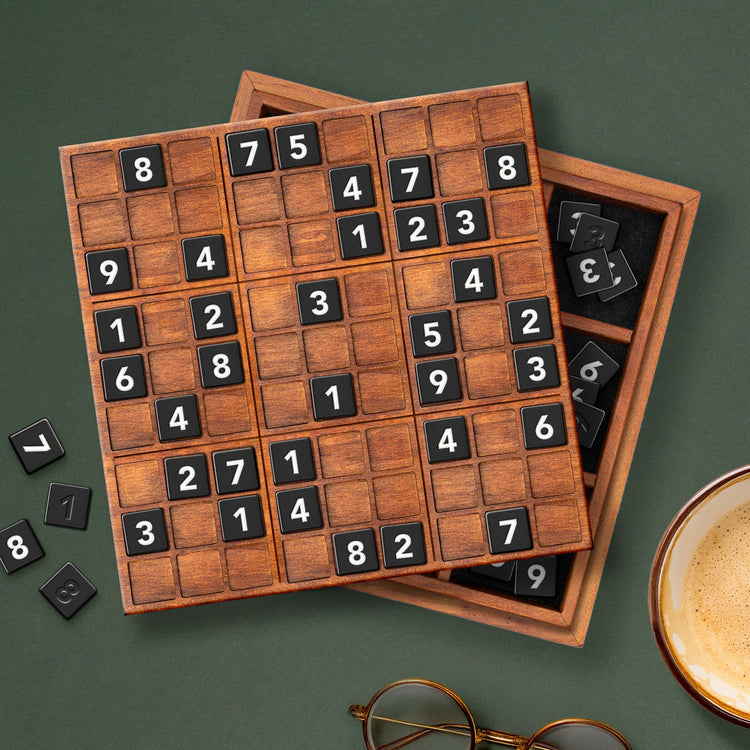 Jeu sudoku deluxe en bois