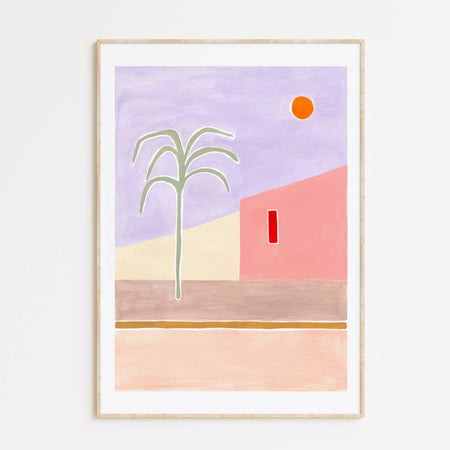 Affiche 'House and palms'