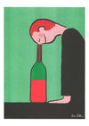 Risography poster 'Bottle'