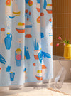 The day is blue Shower Curtain