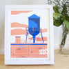 Screenprinted poster 'The Water Castle'