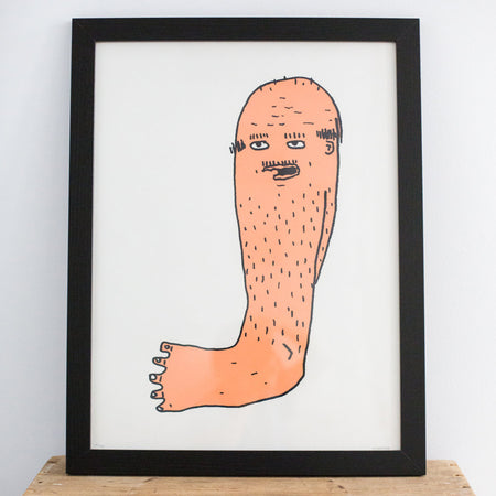 Screenprinted poster 'Monsieur Jambon'