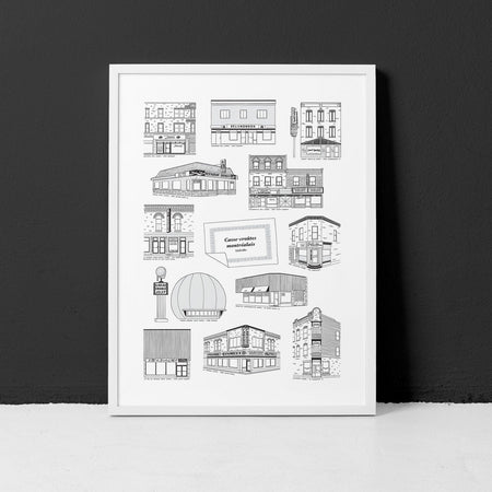 'Montreal snack bar' poster