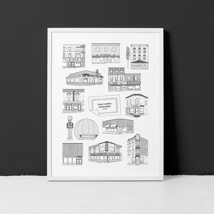 'Montreal snack bar' poster