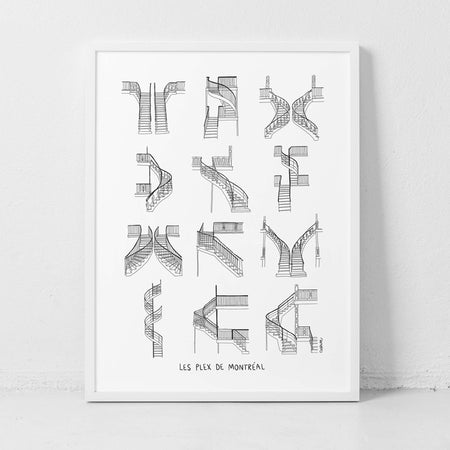 Poster 'Montreal Stairs'