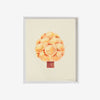 Risograph poster 'Orange Tree'