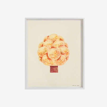 Risograph poster 'Orange Tree'