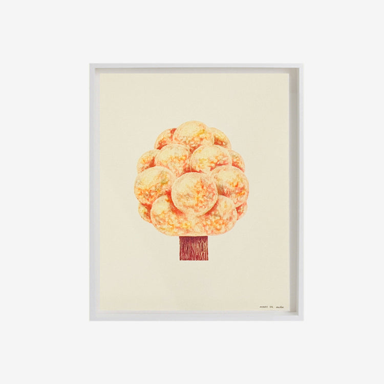 Risograph poster 'Orange Tree'