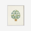 Affiche risographie 'Arbre vert'
