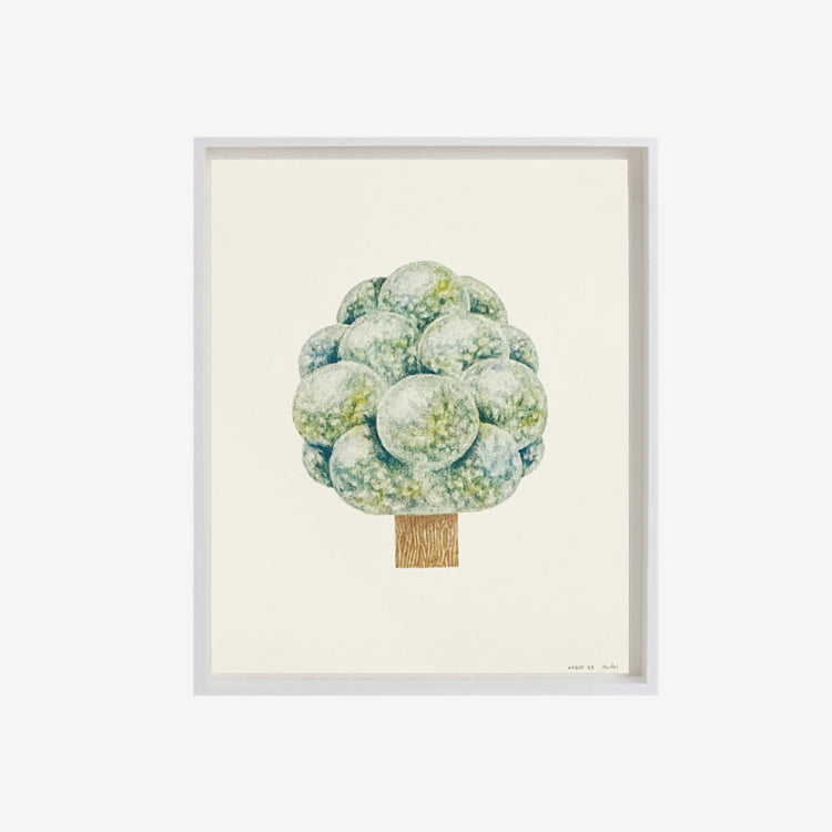 Affiche risographie 'Arbre vert'