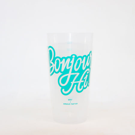 Verre eco-cup 'Bonjour/Hi'