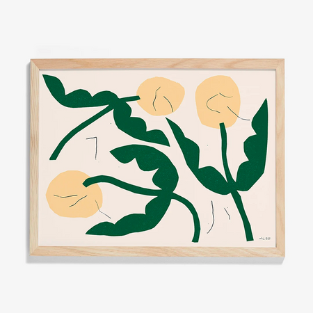 Affiche 'Fleurs jaunes'