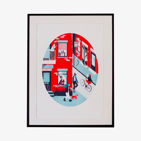 Affiche risographie 'Plateau'