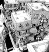 Silkscreen poster 'As the crow flies: a dive into the heart of the city'