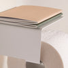White toilet paper holder