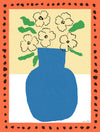 Poster 'Peonies and blue vase'