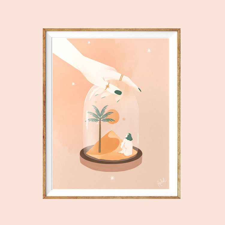 Poster 'Woman in a Glass Bell'