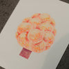 Risograph poster 'Orange Tree'