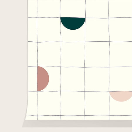 Papier peint Lune Émeraude