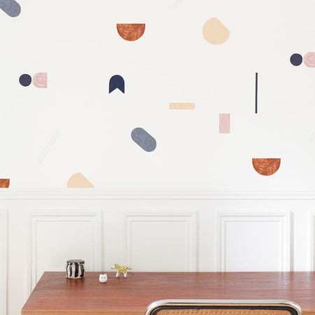 Papier peint Géométrie Cannelle