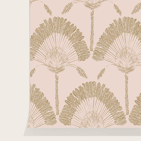 Papier peint Palmes Olive
