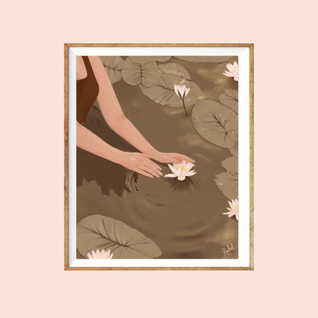 'Water lilies' poster