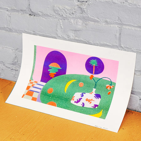 Risograph poster 'Jovial Night'