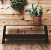 Bent bench black