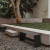 Bent bench black