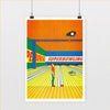 Risograph poster 'Super bowling'