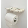 White toilet paper holder