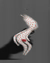 Decorative lucky doll 'Polka dot jumpsuit'