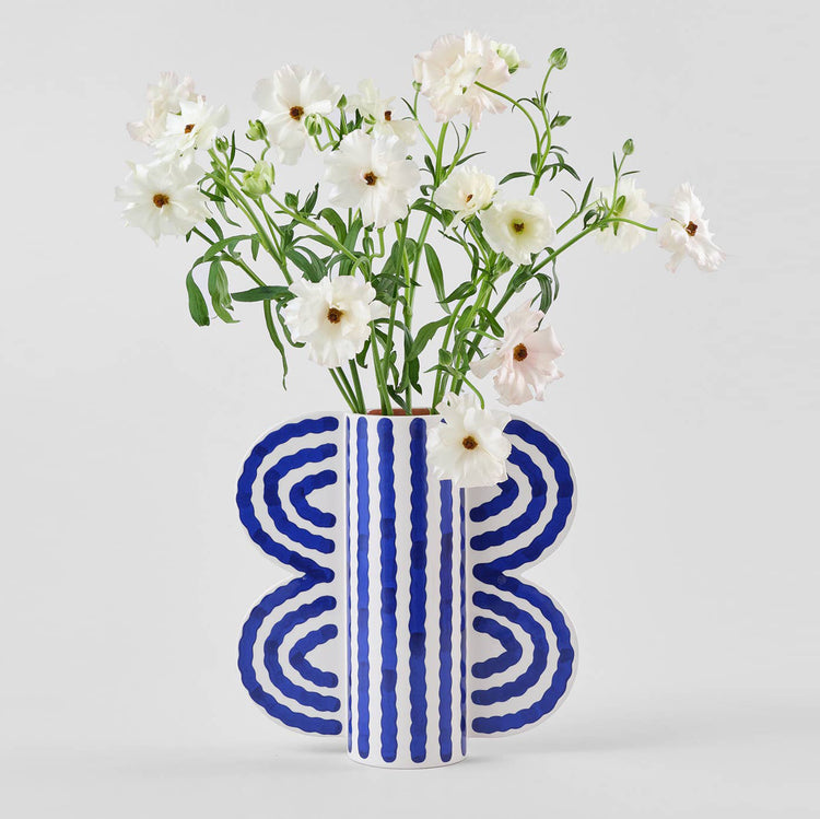 Grande vase en céramique Butterfly