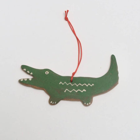 Alligator Ceramic Ornament