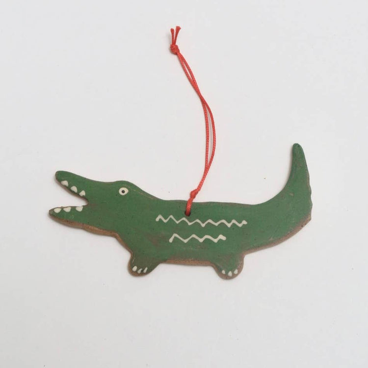 Alligator Ceramic Ornament