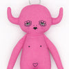 Poupée porte-bonheur décorative 'Dark pink Devil'