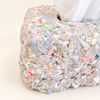 Couvre-boîte à mouchoirs en papier mâché gris