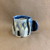 Abstract ceramic mug with full handle #19