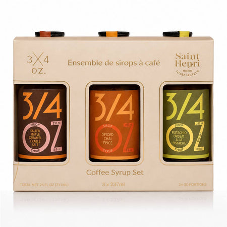 Ensemble de 3 sirops à café 3/4oz x Café Saint-Henri