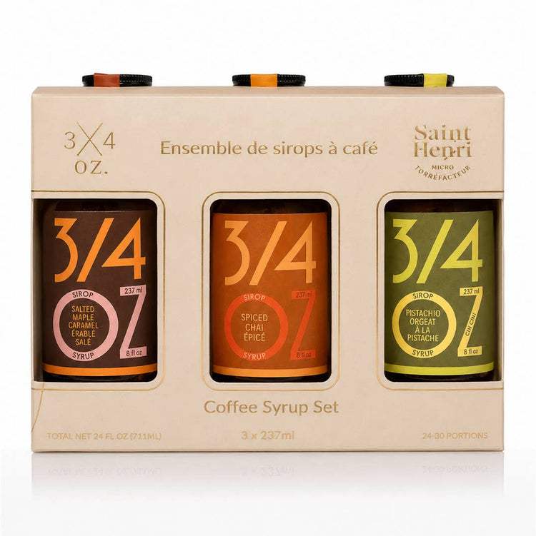 Ensemble de 3 sirops à café 3/4oz x Café Saint-Henri