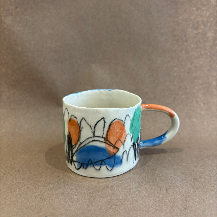 Medium Abstract Ceramic Mug #34