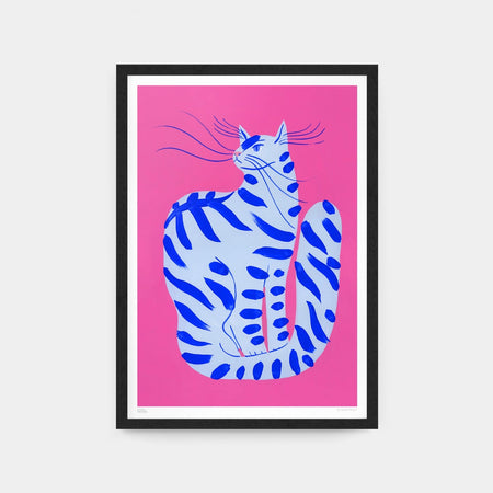 Poster 'Cat with stripes' 