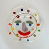Glass plate 'Happy face' dots [unique piece] 