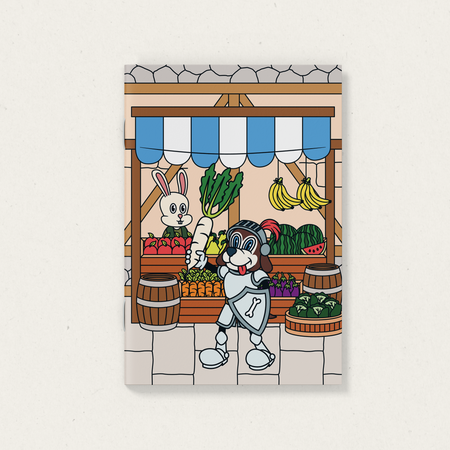 Carnet de notes Marché fermier [pages quadrillées]
