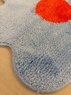 Tapis de bain Fleur bleu [tel quel]